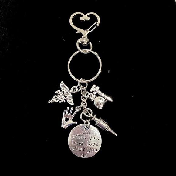 Phlebotomist Keychain Bag Charm Do What You Love - Picture 2 of 7